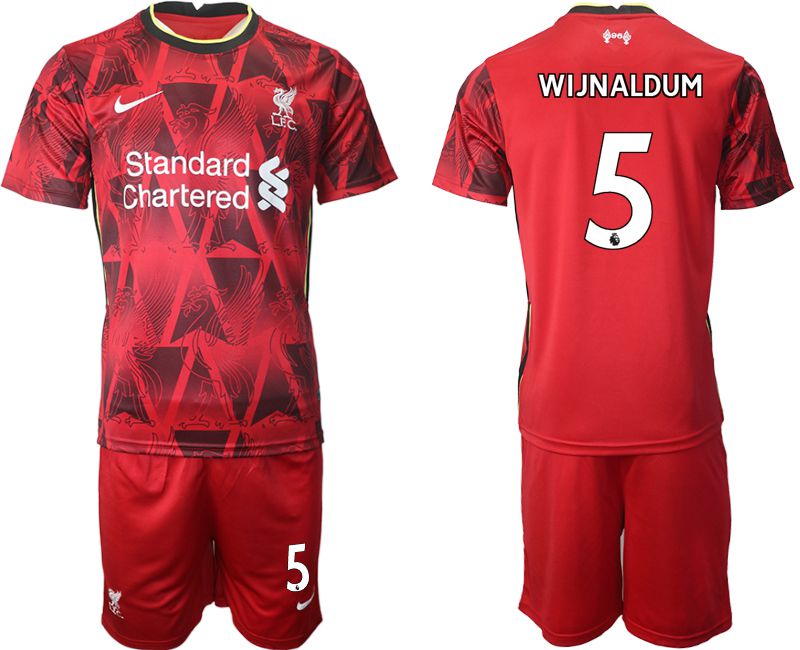 Men 2021-2022 Club Liverpool home red #5 Nike Soccer Jersey